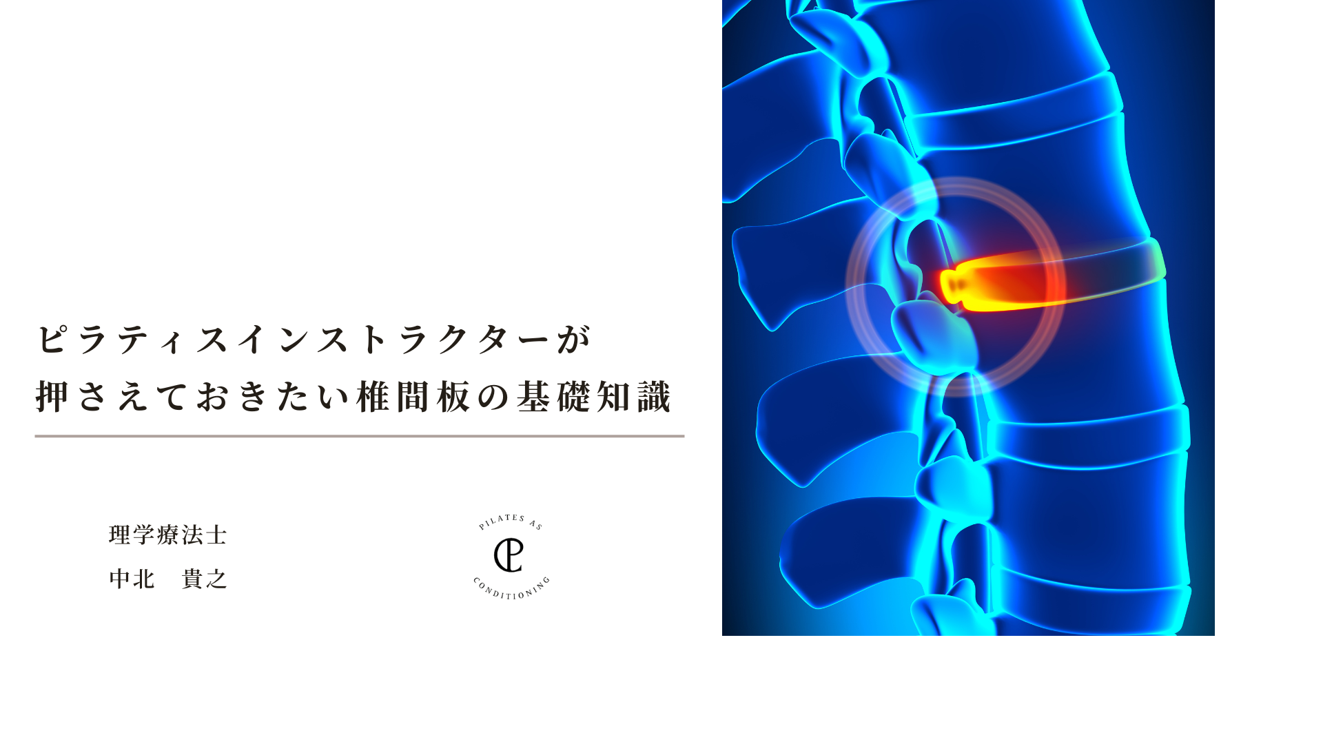 ピラティスインストラクターが押さえておきたい椎間板の基礎知識